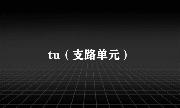 tu（支路单元）