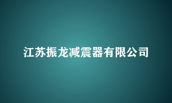 江苏振龙减震器有限公司