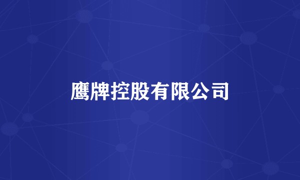 鹰牌控股有限公司