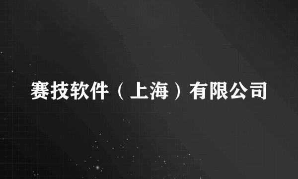 赛技软件（上海）有限公司