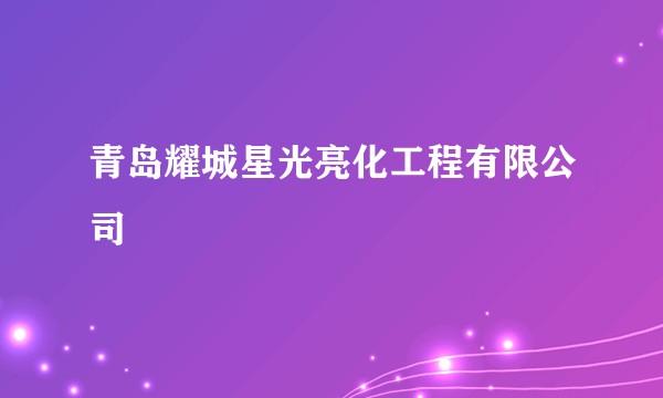 青岛耀城星光亮化工程有限公司