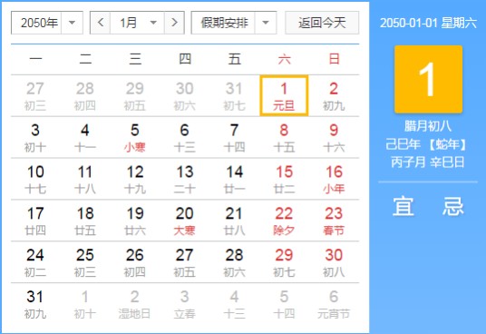 2050年