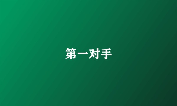 第一对手