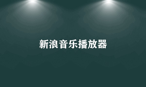 新浪音乐播放器