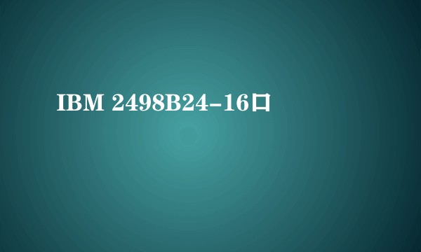 IBM 2498B24-16口