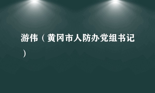 游伟（黄冈市人防办党组书记）