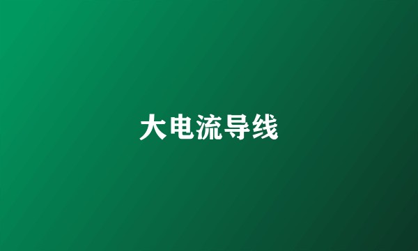 大电流导线