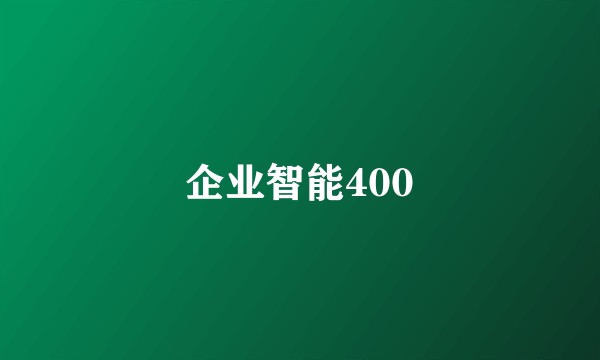 企业智能400