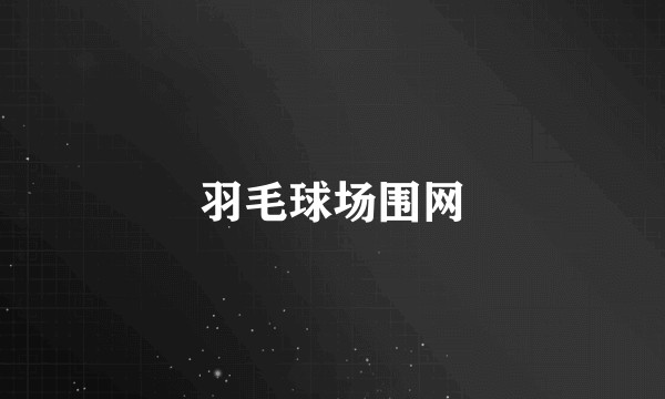 羽毛球场围网