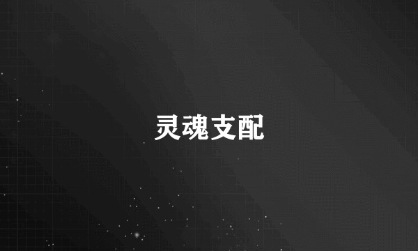 灵魂支配