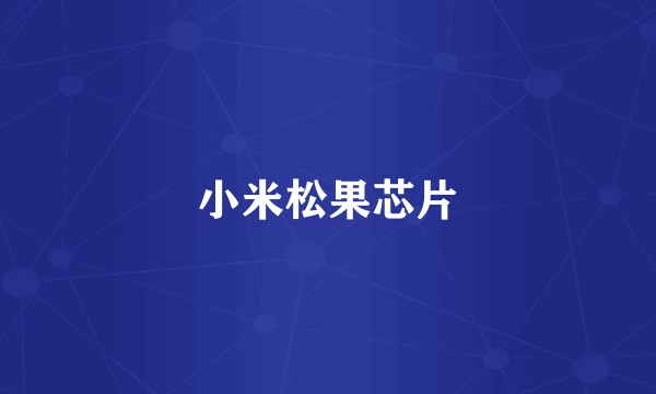 小米松果芯片