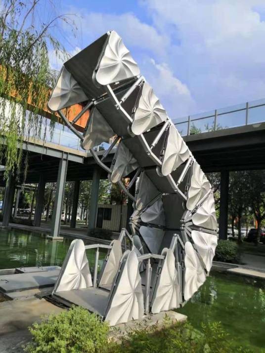 3D打印可伸缩景观人行桥