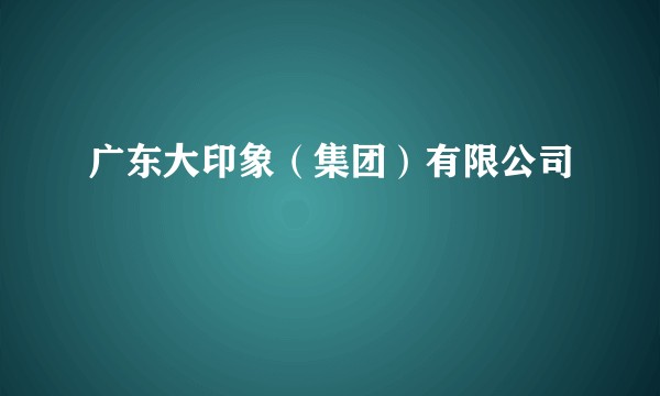 广东大印象（集团）有限公司