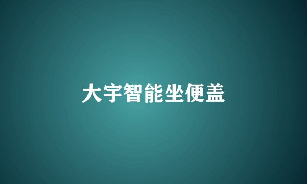 大宇智能坐便盖