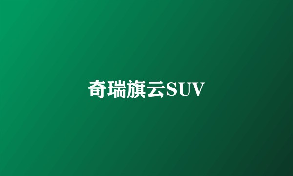 奇瑞旗云SUV