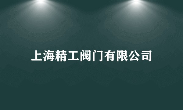 上海精工阀门有限公司