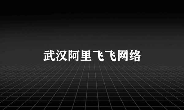 武汉阿里飞飞网络