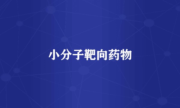 小分子靶向药物