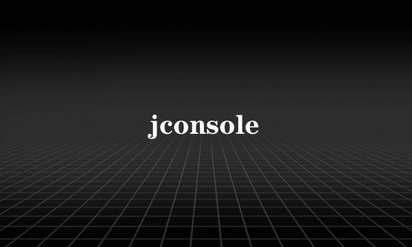 jconsole