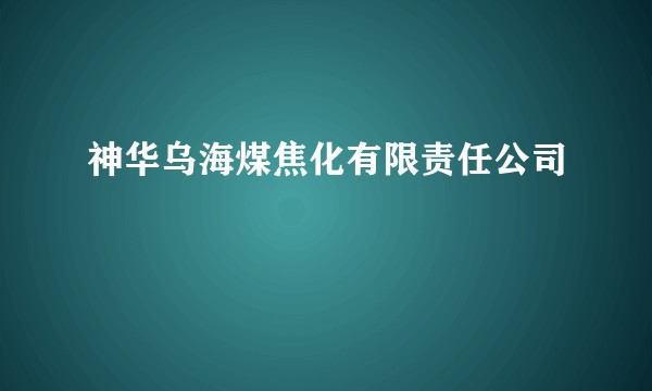 神华乌海煤焦化有限责任公司