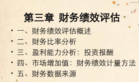 财务绩效评估