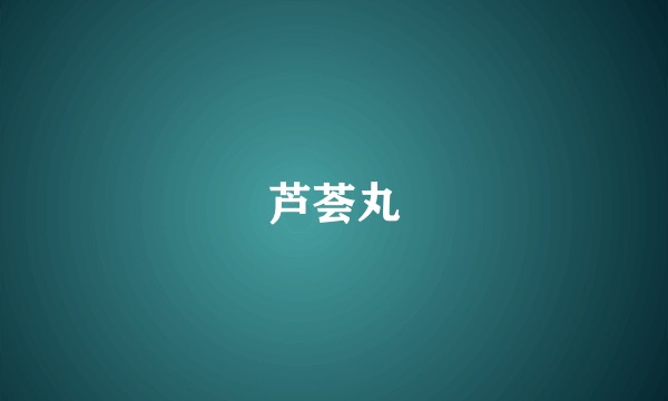 芦荟丸