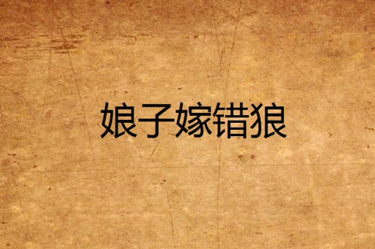娘子嫁错狼
