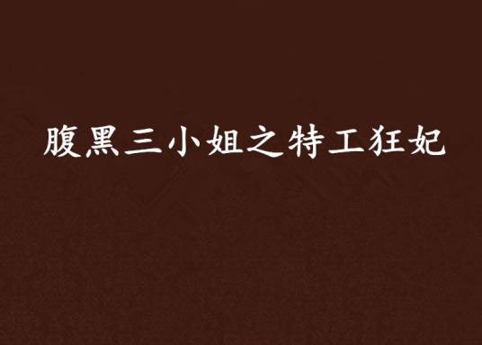 腹黑三小姐之特工狂妃（遗落忘川创作的小说）