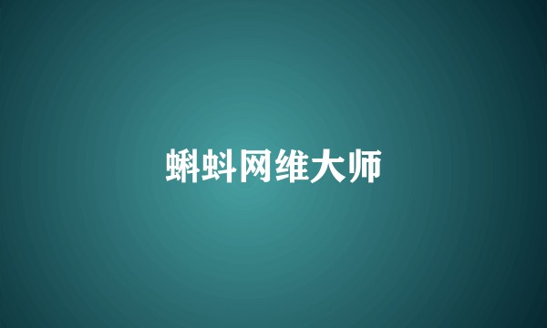蝌蚪网维大师