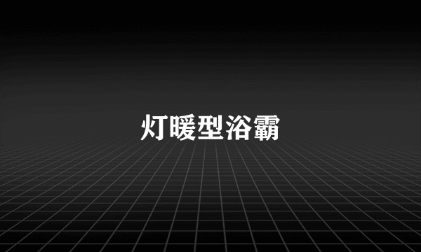 灯暖型浴霸