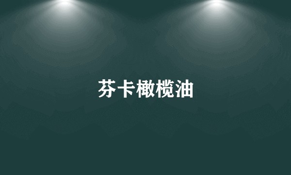 芬卡橄榄油