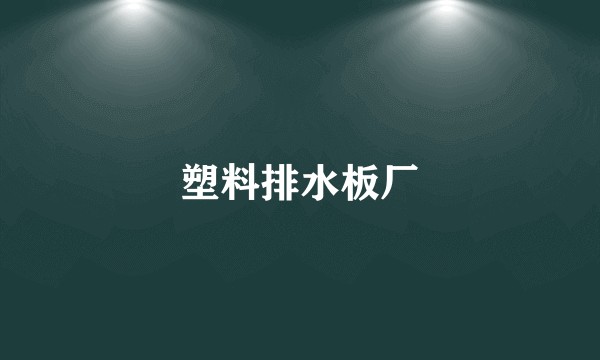塑料排水板厂