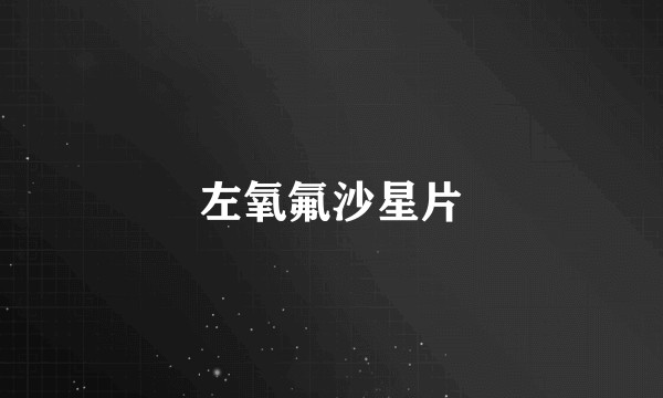 左氧氟沙星片