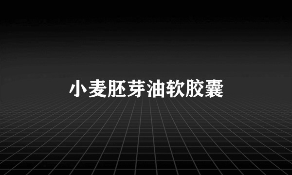 小麦胚芽油软胶囊