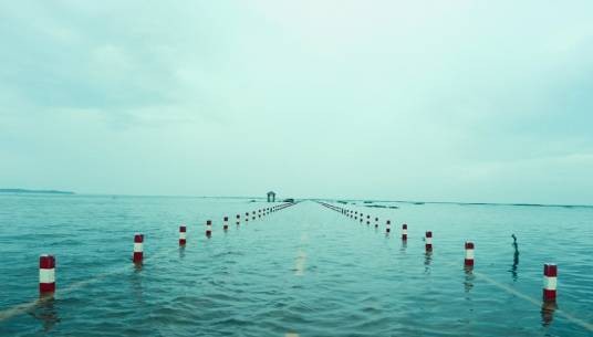 最美水上公路（江西省鄱阳湖水域永吴公路大湖池段）