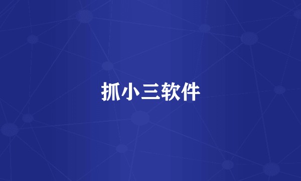 抓小三软件