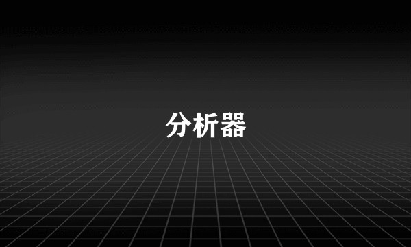分析器