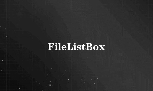 FileListBox