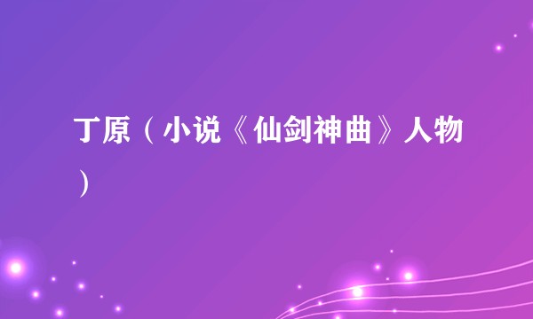 丁原（小说《仙剑神曲》人物）