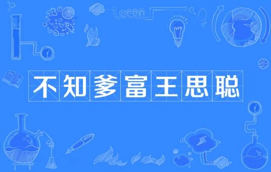 不知爹富王思聪