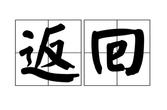 返回（词语概念）