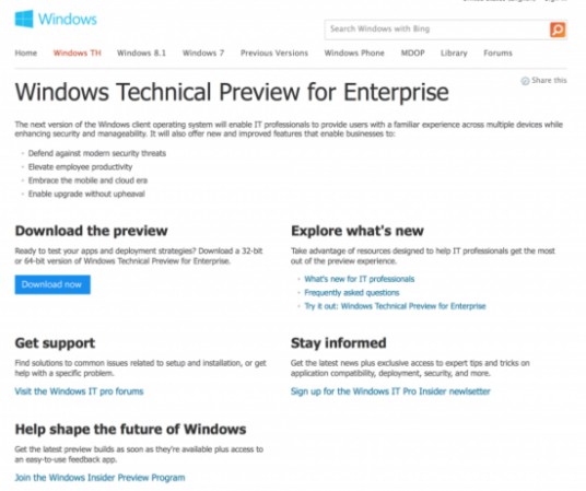 Windows TH