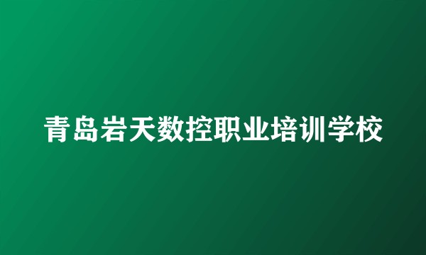 青岛岩天数控职业培训学校