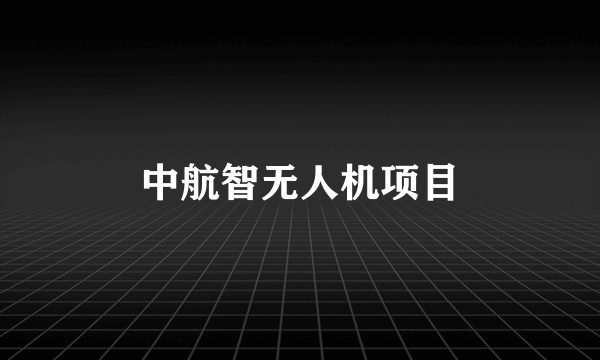 中航智无人机项目