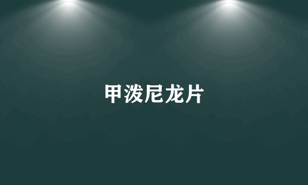 甲泼尼龙片