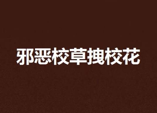 邪恶校草拽校花