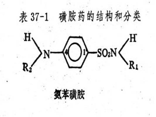磺胺药