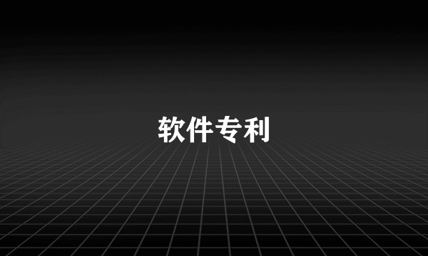 软件专利