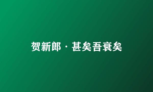 贺新郎·甚矣吾衰矣