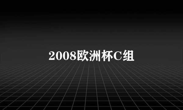 2008欧洲杯C组